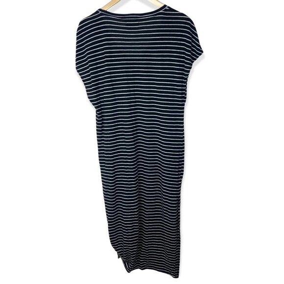 Revolve Amuse Society Basic Beach Black White Striped Knotted Midi Dress Boho S - Picture 5 of 11